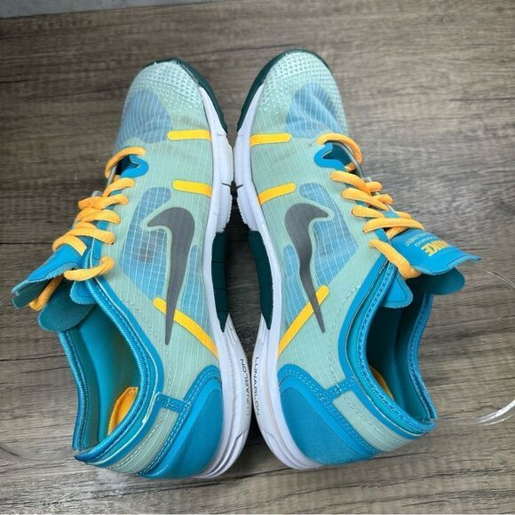 Nike~Women’s~Lunar Element Teal/Gold  Training Sneakers~Size 7 - Picture 6 of 8